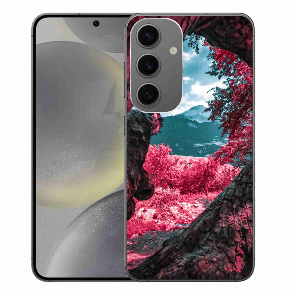 Gelový kryt mmCase na Samsung Galaxy S24+ - výhled na hory