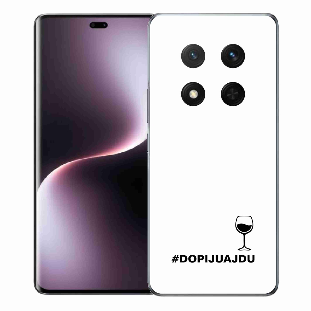 Gelový kryt mmCase na Honor Magic 7 Lite 5G - vinný motiv bílé pozadí