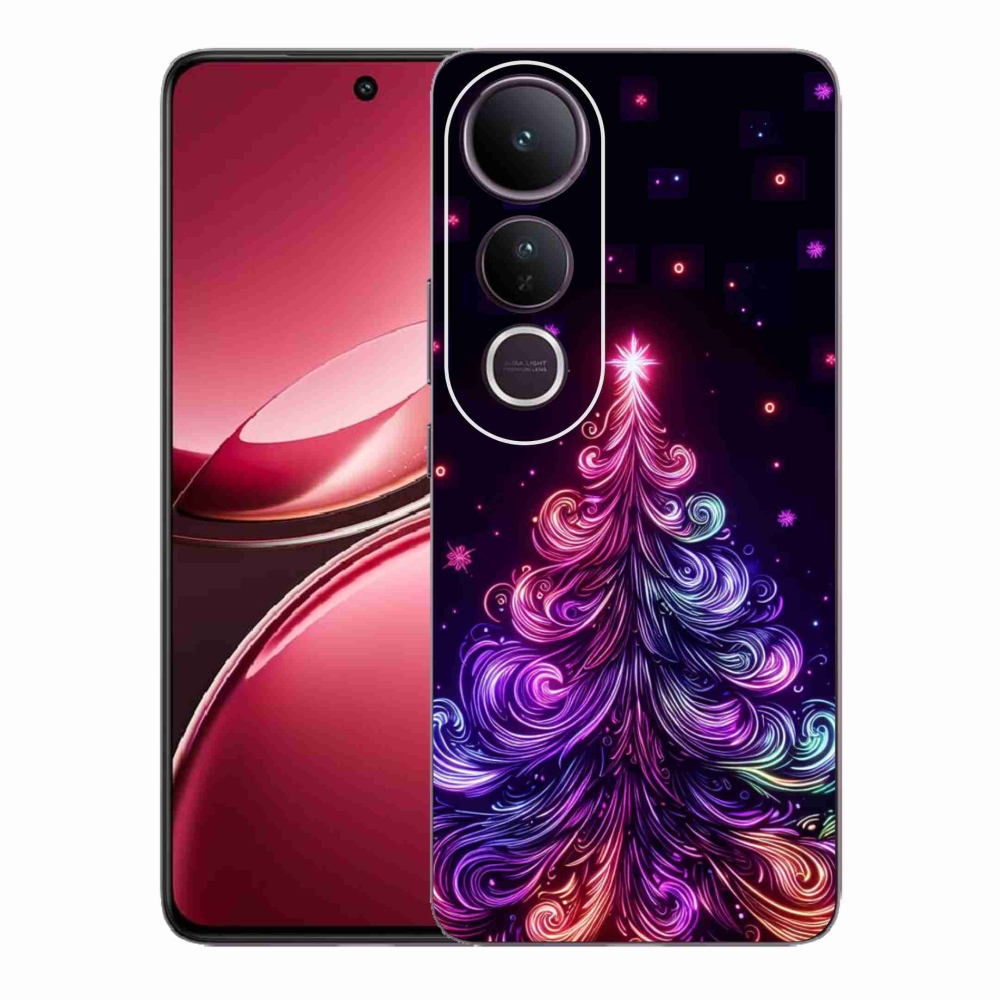 Gelový kryt mmCase na Vivo V50 Lite 4G/5G - neonový vánoční stromek 1