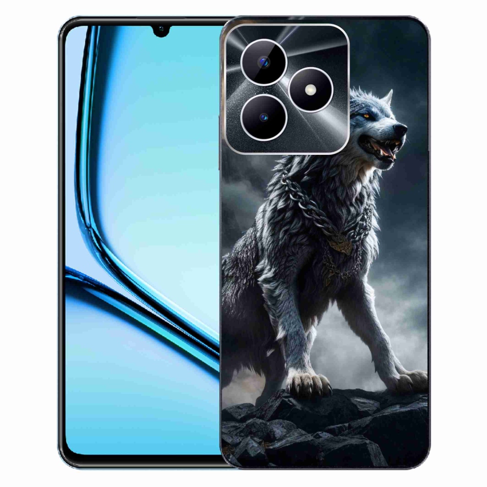 Gelový kryt mmCase na Realme Note 50 - vlk 1