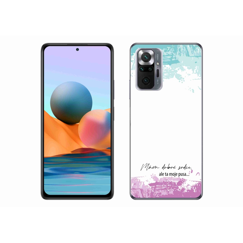 Gelový kryt mmCase na Xiaomi Redmi Note 10 Pro - vtipný text 3 bílé pozadí