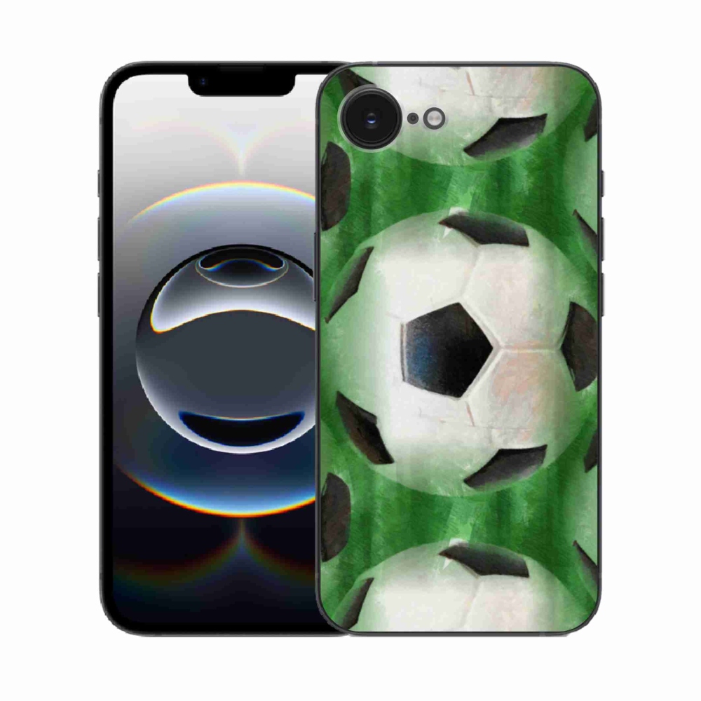 Gelový kryt mmCase na iPhone 16e - fotbalový míč