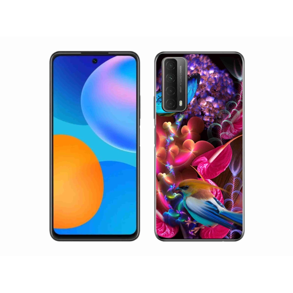 Gelový kryt mmCase na Huawei P Smart (2021) - barevné květiny