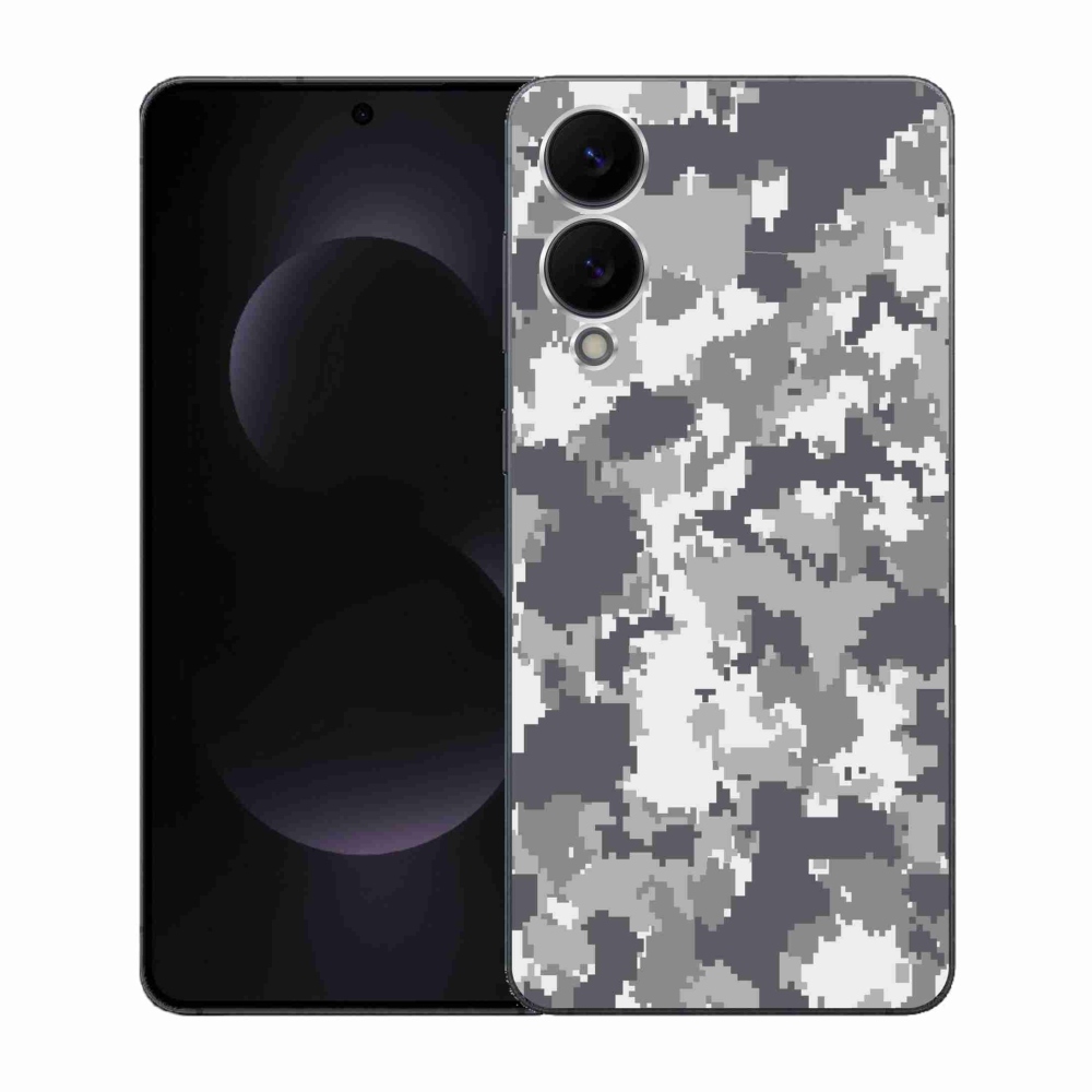 Gelový kryt mmCase na Samsung Galaxy S25 Edge - maskáčový vzor 2