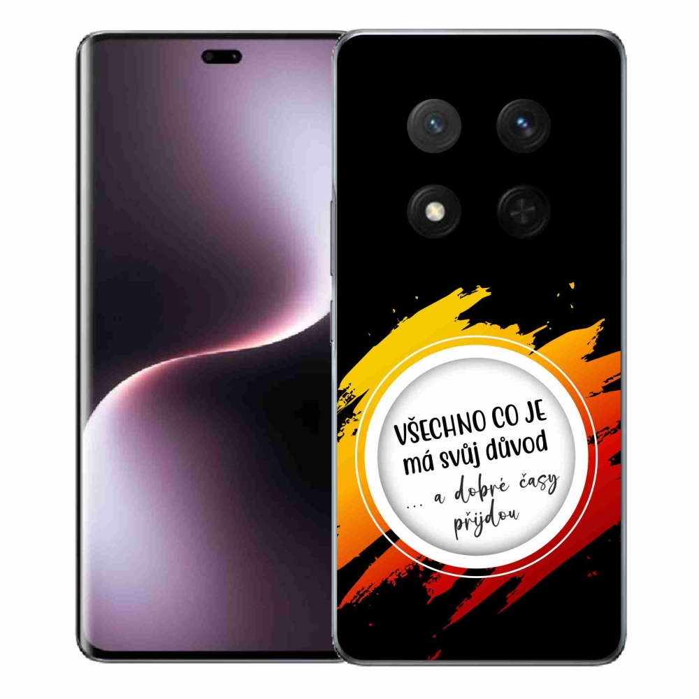 Gelový kryt mmCase na Honor Magic 7 Lite 5G - citát 3 černé pozadí