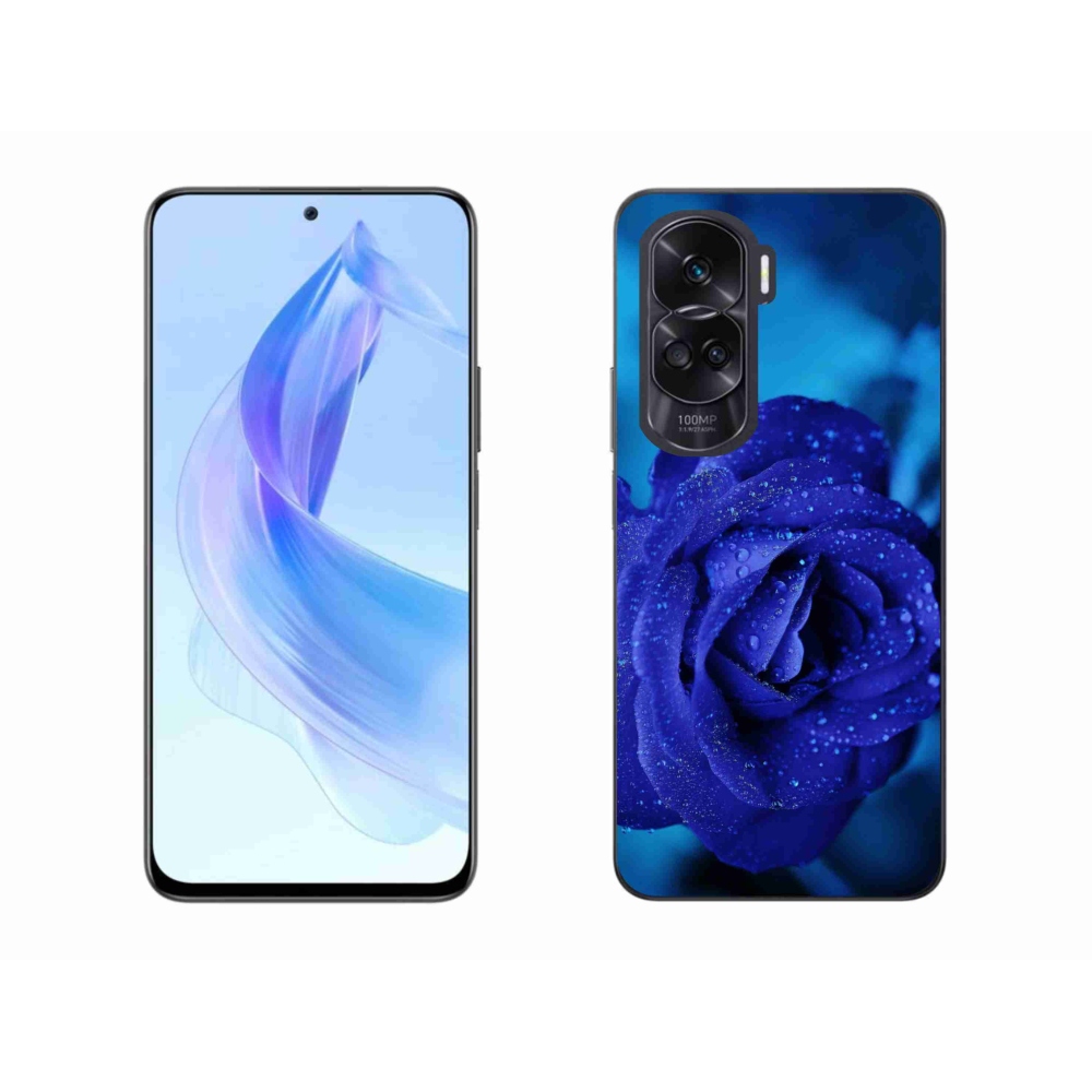 Gelový obal mmCase na Honor 90 Lite - modrá růže