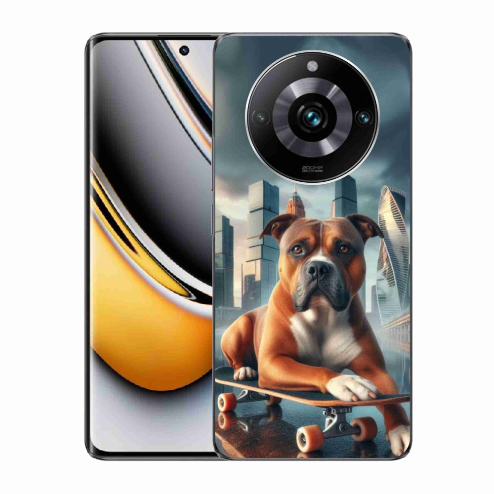 Gelový kryt mmCase na Realme 11 Pro/11 Pro+ - pes na skateboardu
