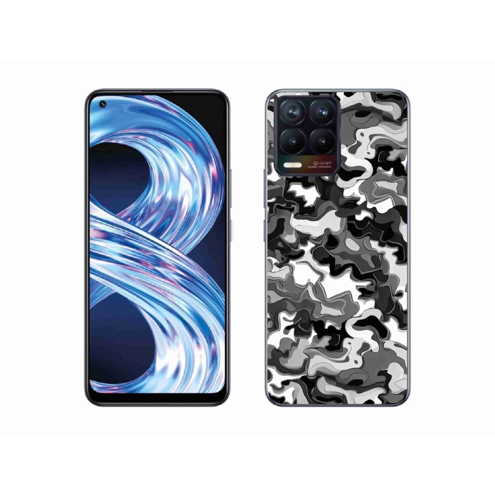 Gelový kryt mmCase na Realme 8 Pro - maskáčový vzor 3