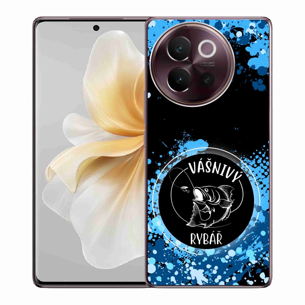 Gelový kryt mmCase na Vivo V40 Lite 5G - vášnivý rybář černé pozadí