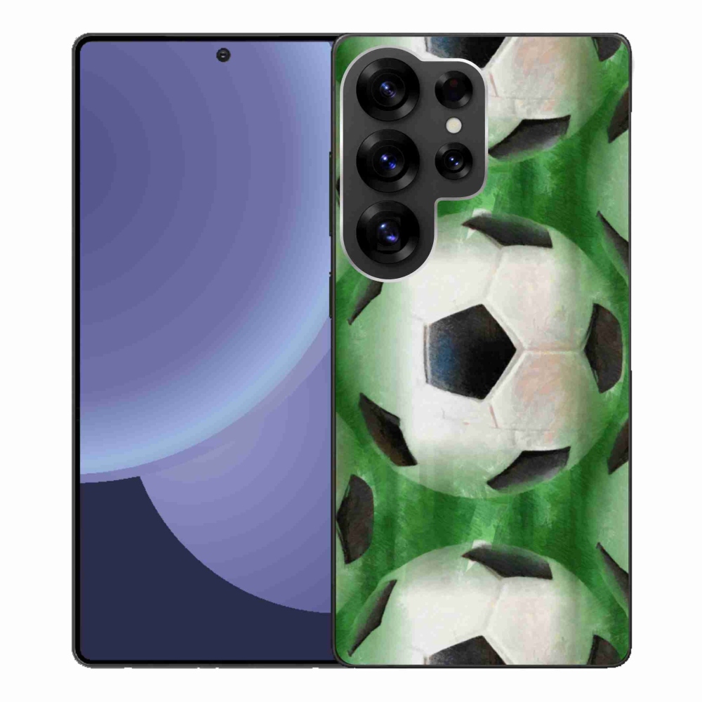 Gelový kryt mmCase na Samsung Galaxy S25 Ultra - fotbalový míč