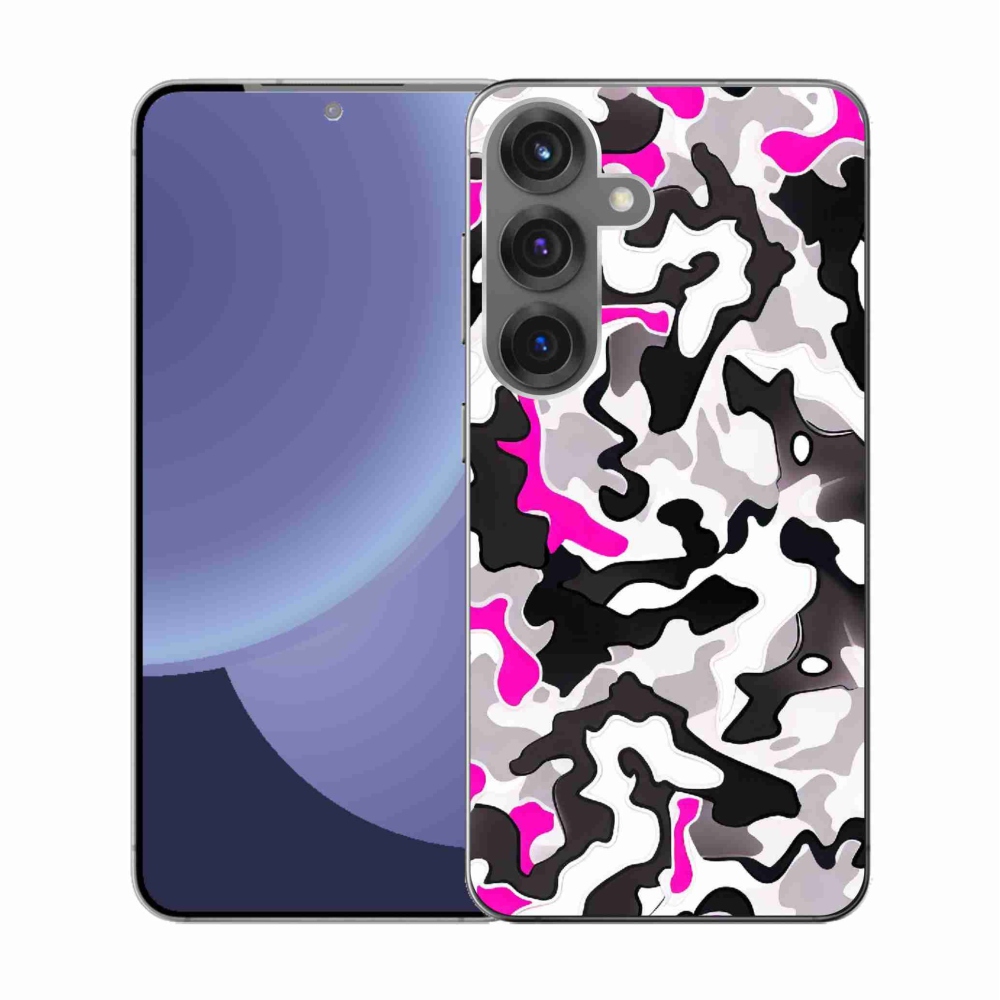 Gelový kryt mmCase na Samsung Galaxy S25 - maskáčový vzor 5