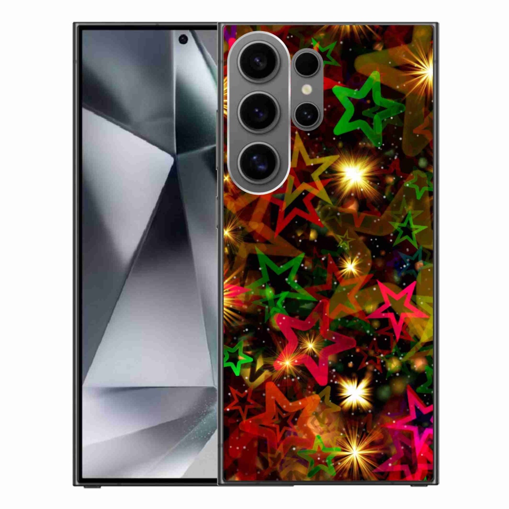 Gelový kryt mmCase na Samsung Galaxy S24 Ultra - barevné hvězdičky
