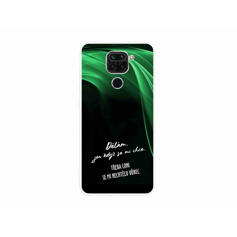 Gelový kryt mmCase na Xiaomi Redmi Note 9 - vtipný text 12 černé pozadí