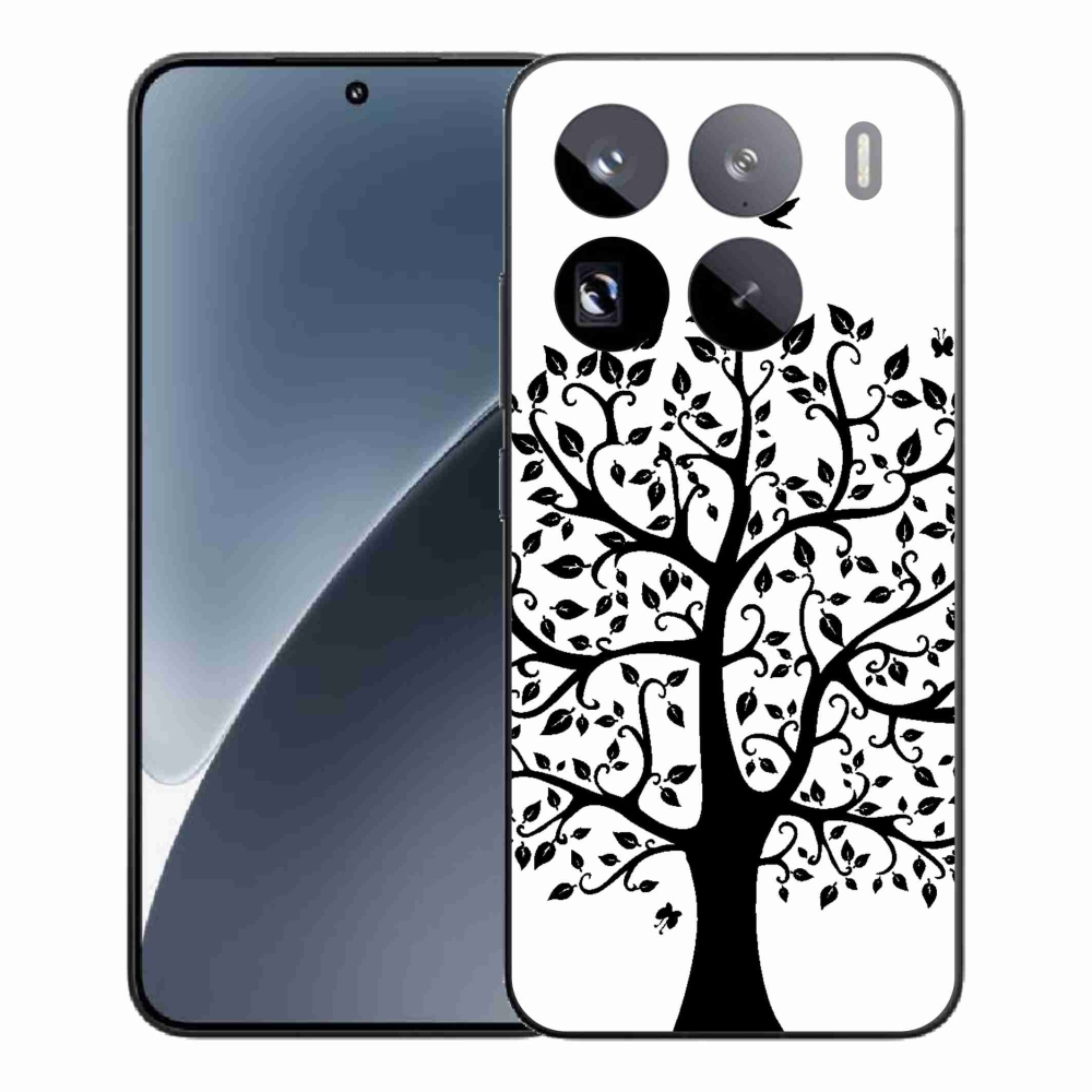 Gelový kryt mmCase na Xiaomi 15 Pro - černobílý strom