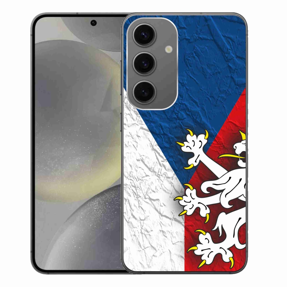 Gelový kryt mmCase na Samsung Galaxy S24+ - česká vlajka 1