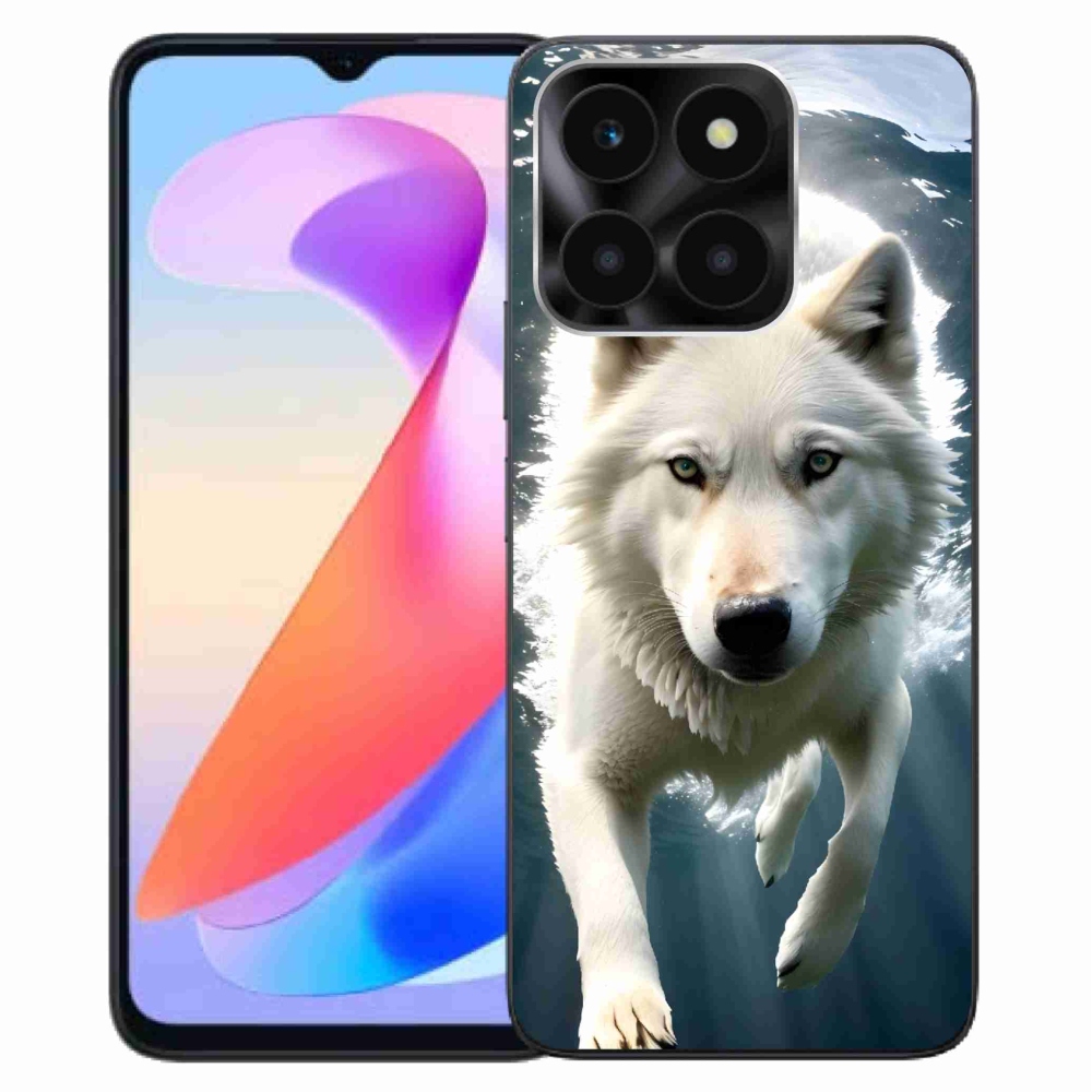 Gelový kryt mmCase na Honor X6a - bílý vlk