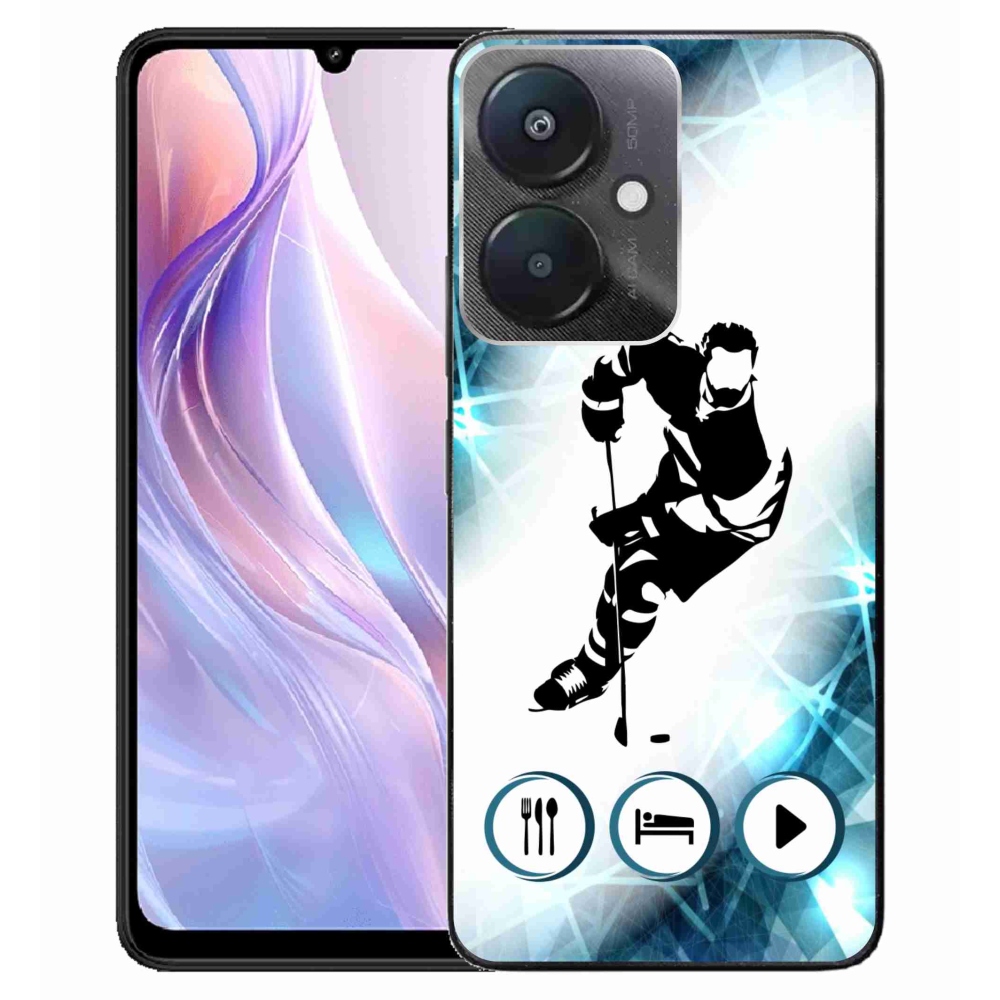 Gelový kryt mmCase na Xiaomi Redmi 13C 5G - hokej 1