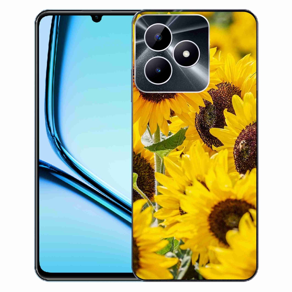 Gelový kryt mmCase na Realme Note 50 - slunečnice