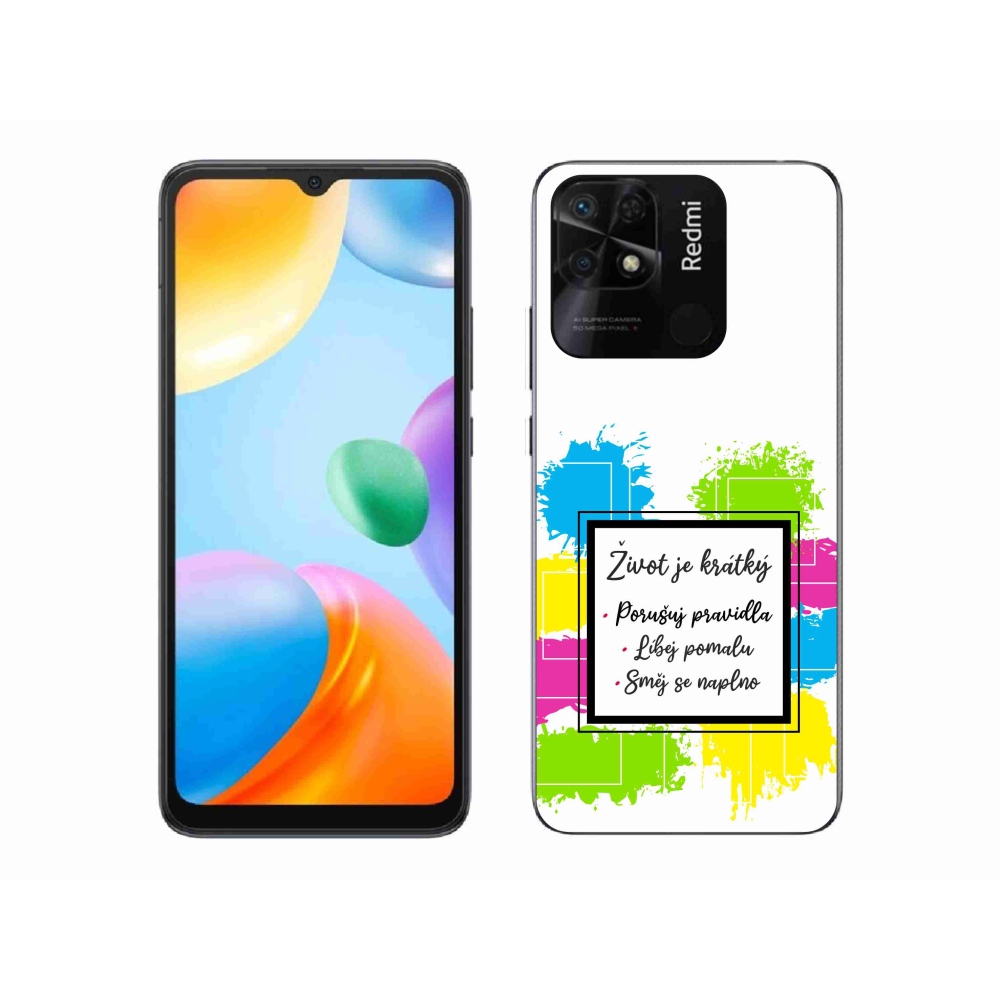 Gelový kryt mmCase na Xiaomi Redmi 10C - citát 5 bílé pozadí
