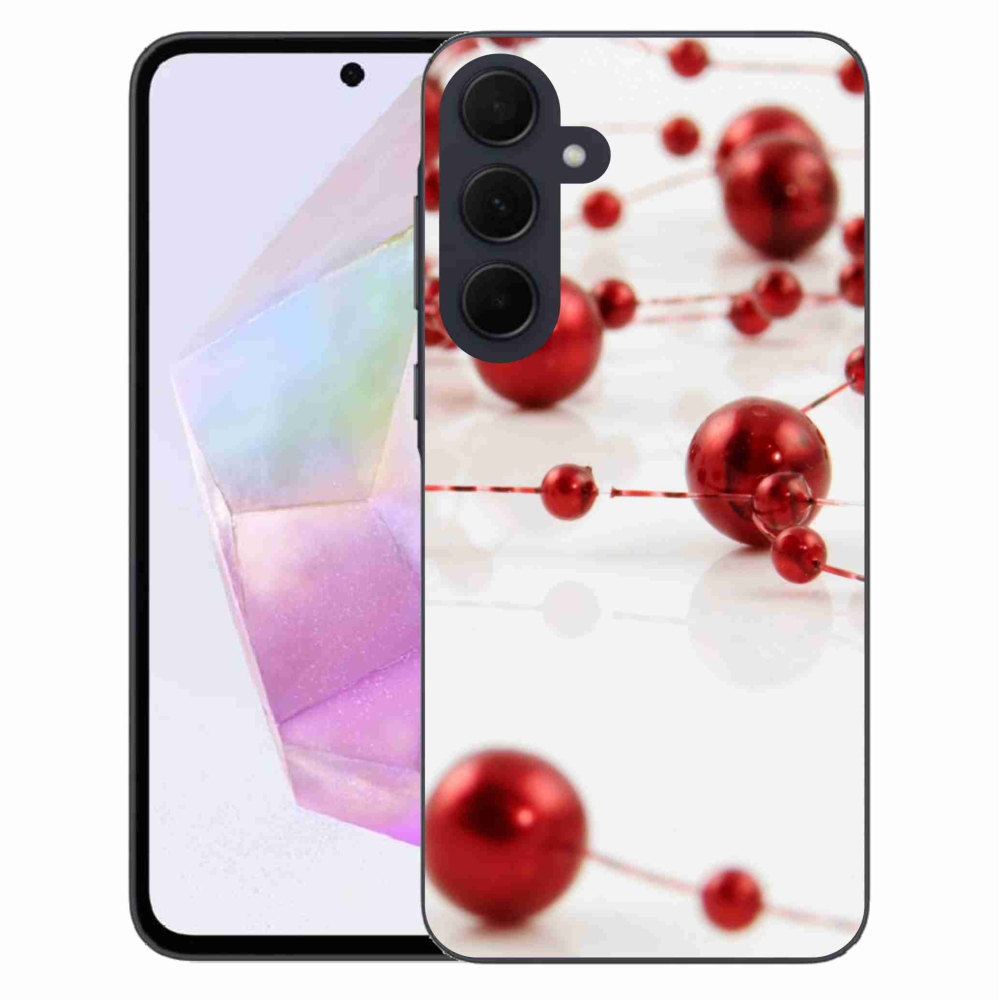 Gelový kryt mmCase na Samsung Galaxy A35 5G - vánoční řetěz