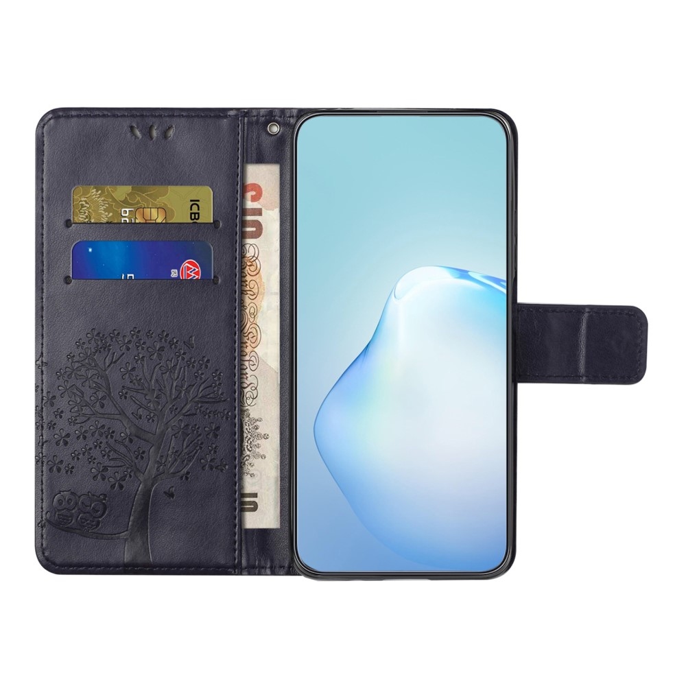 Tree knížkové pouzdro na Samsung Galaxy A56 5G - tmavěfialové