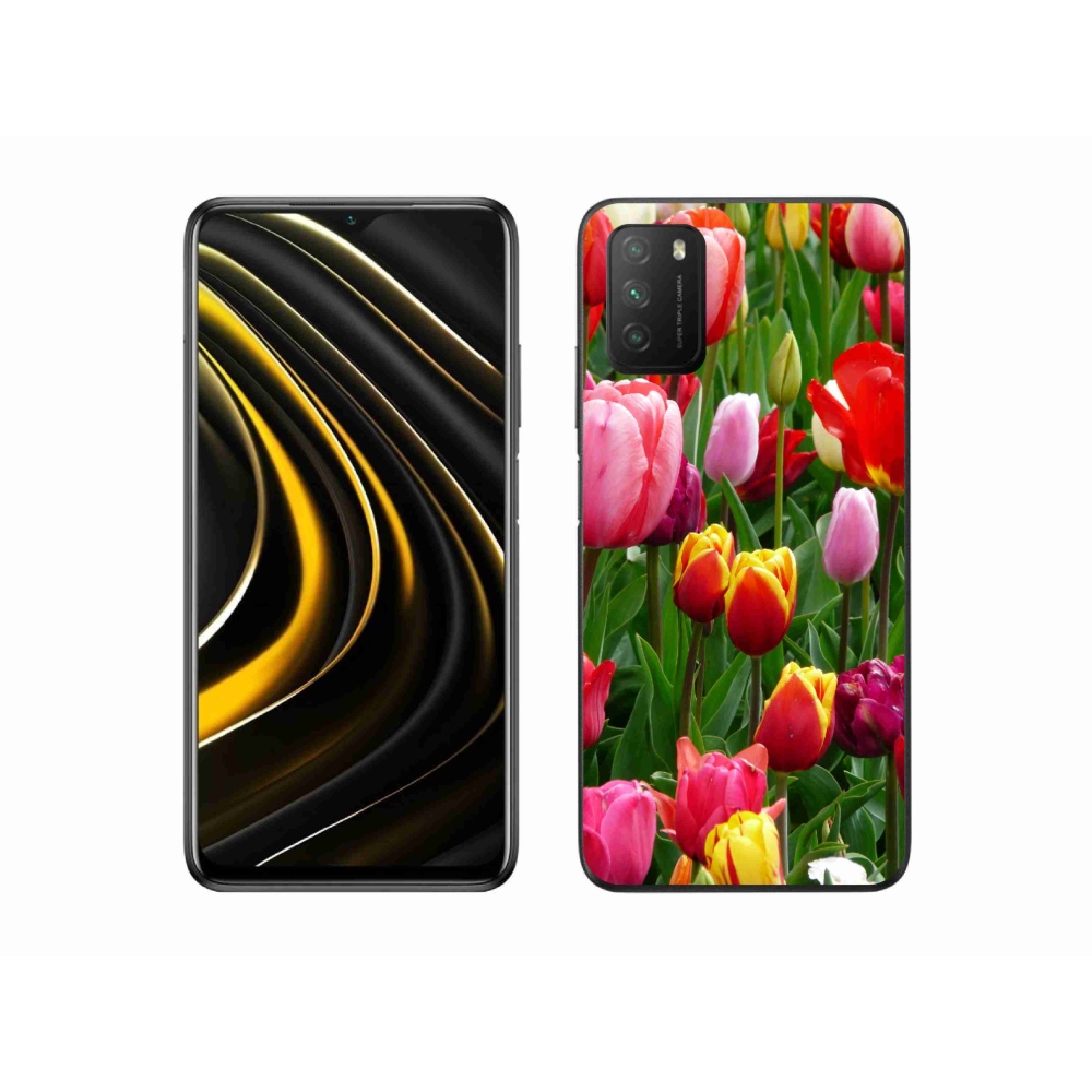 Gelový kryt mmCase na Xiaomi Poco M3 - tulipány