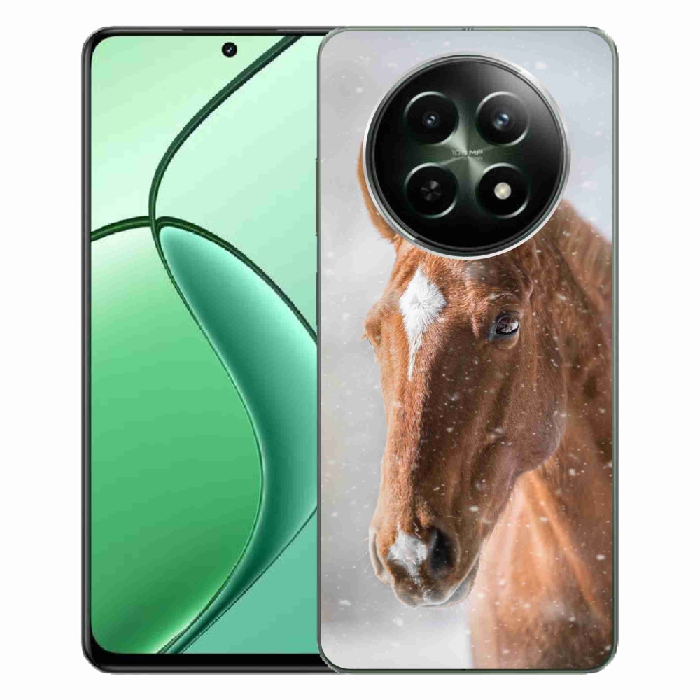 Gelový kryt mmCase na Realme 12 5G/12x 5G - hnědý kůň 2