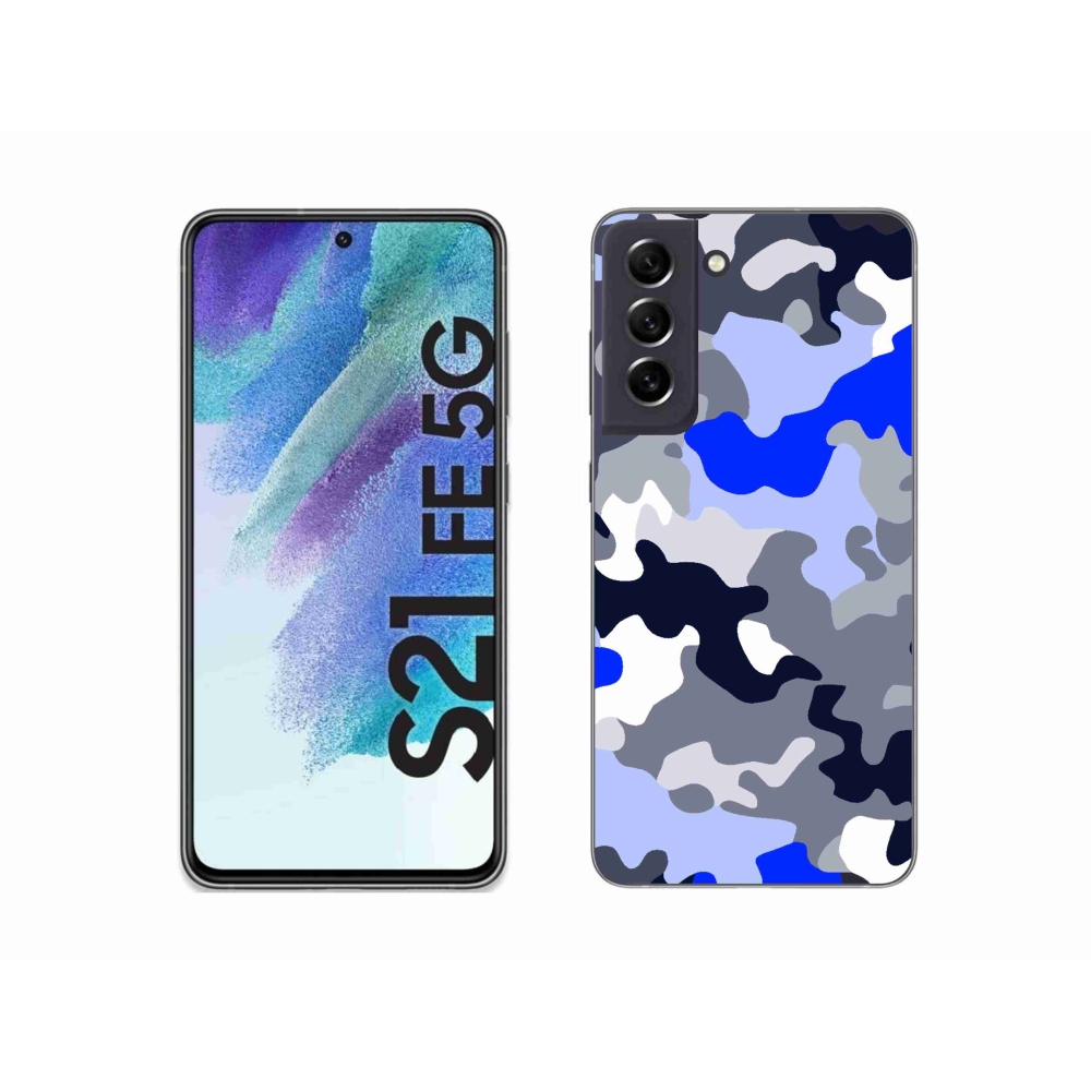 Gelový kryt mmCase na Samsung Galaxy S21 FE 5G - maskáčový vzor 8