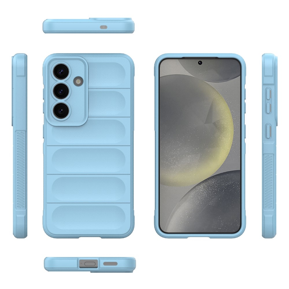 Rugg odolný gelový obal na Samsung Galaxy S25 - světlemodrý