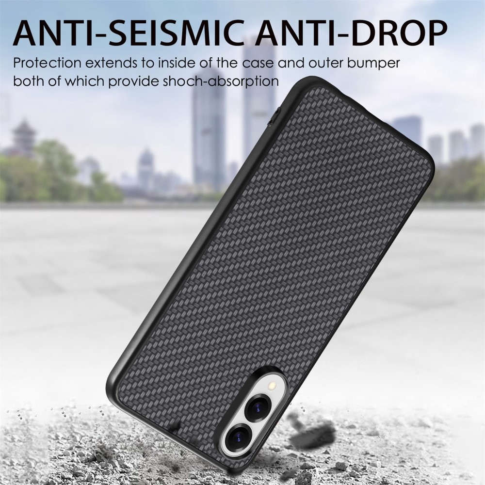 Coat gelový obal s umělou kůží a pevnými zády na Samsung Galaxy S25 Edge - černý