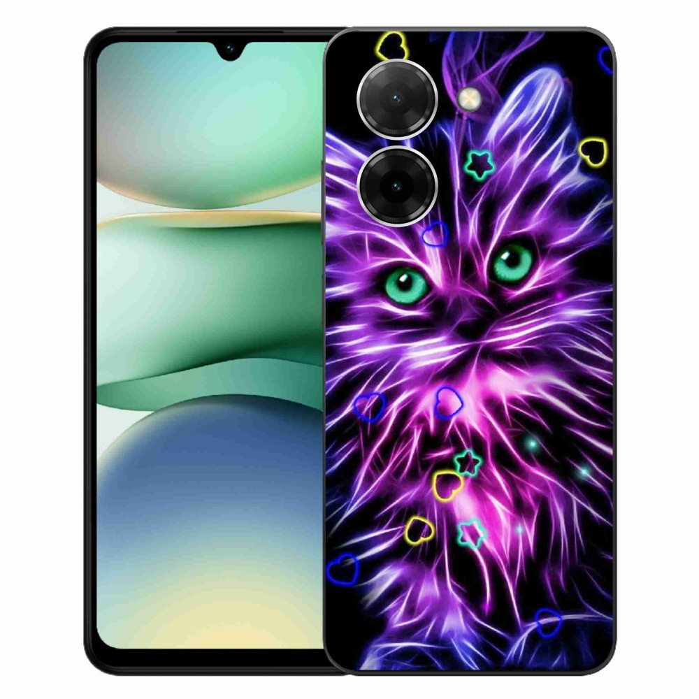 Gelový kryt mmCase na Xiaomi Redmi A5 (171.7x77.8x8.3mm) - abstraktní kočka