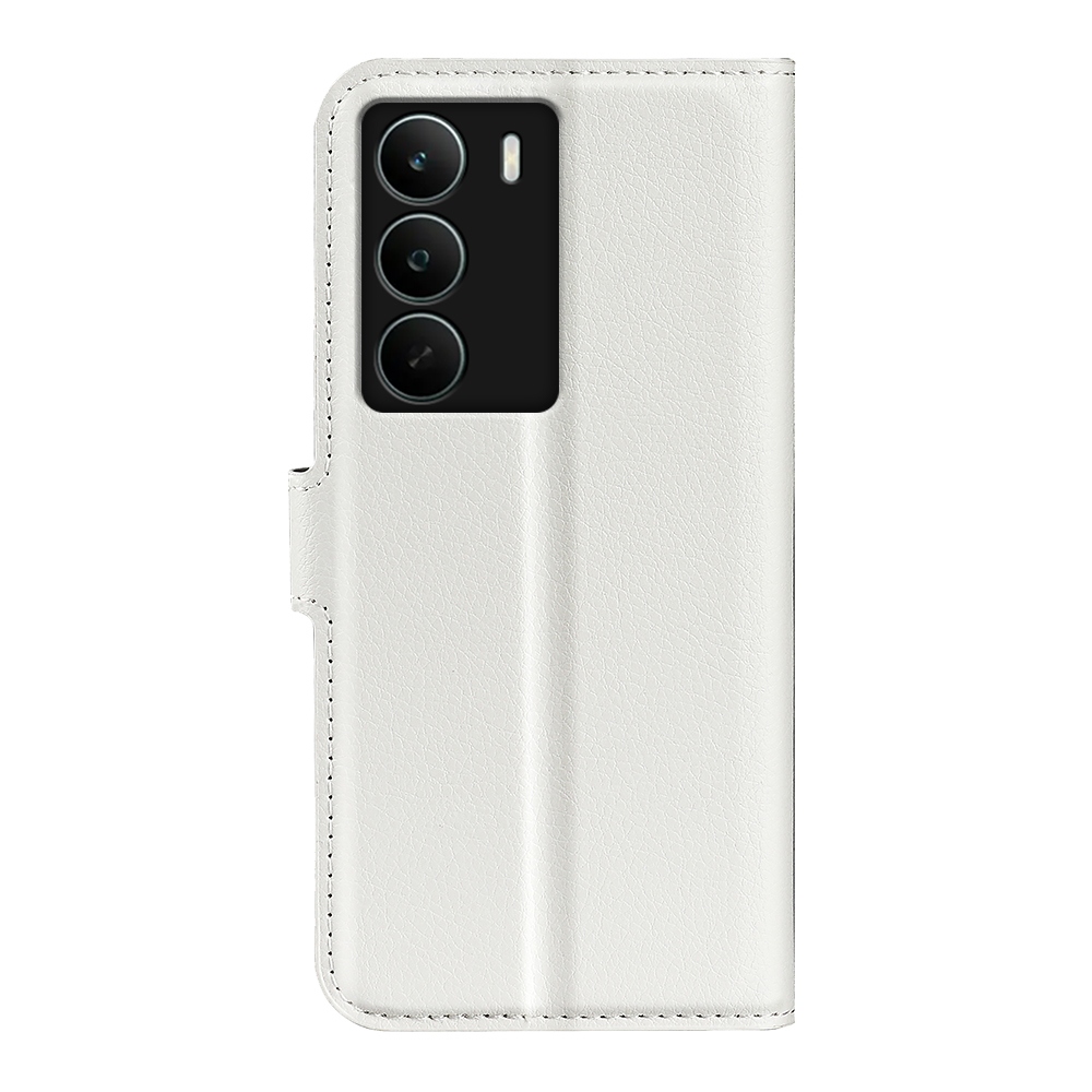Litchi knížkové pouzdro na Realme C71 - bílé