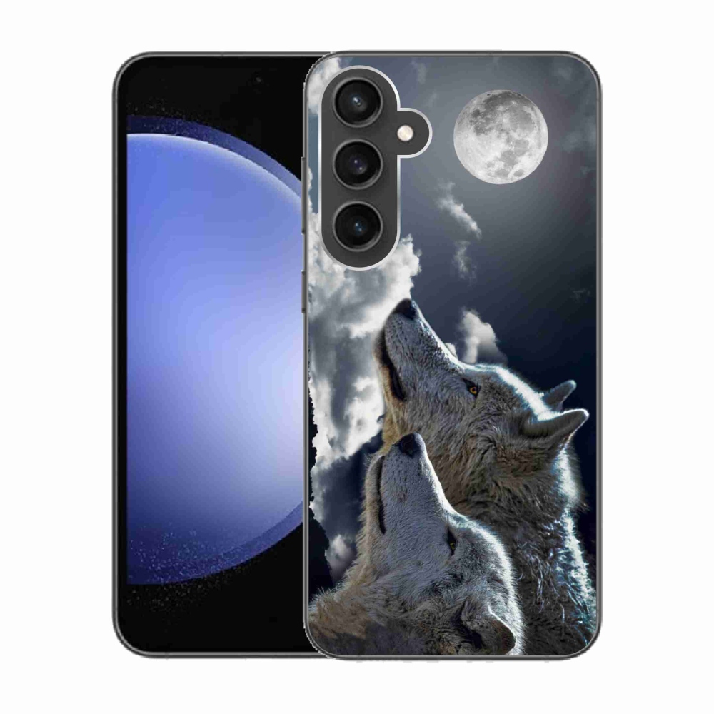 Gelový kryt mmCase na Samsung Galaxy S23 FE - vlci