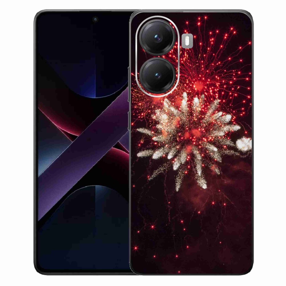 Gelový kryt mmCase na Xiaomi Poco X7 Pro 5G - ohňostroj