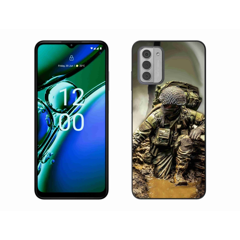 Gelový kryt mmCase na Nokia G42 - voják