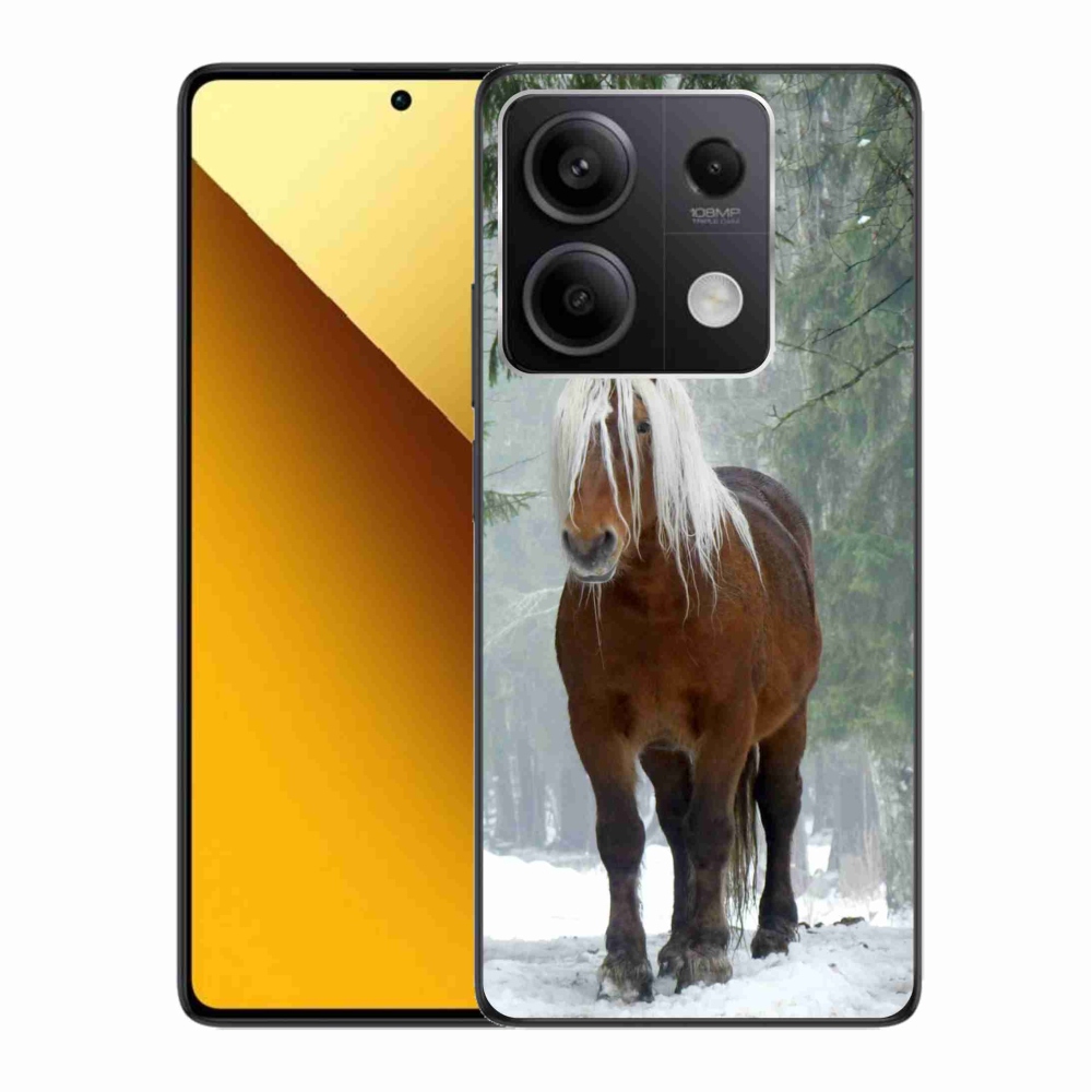 Gelový obal mmCase na Xiaomi Redmi Note 13 5G - kůň v lese