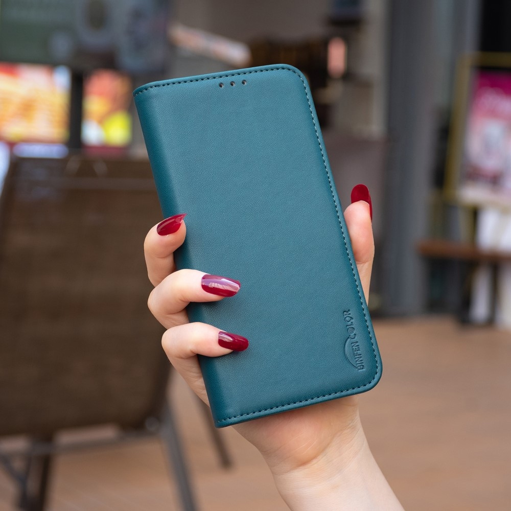 BNF knížkové pouzdro na Xiaomi Redmi 13 4G/Poco M6 4G - zelené