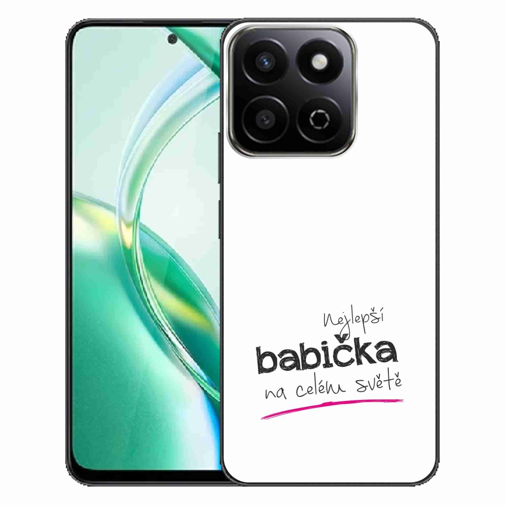 Gelový kryt mmCase na Honor 200 Smart 5G - nejlepší babička 4 bílé pozadí
