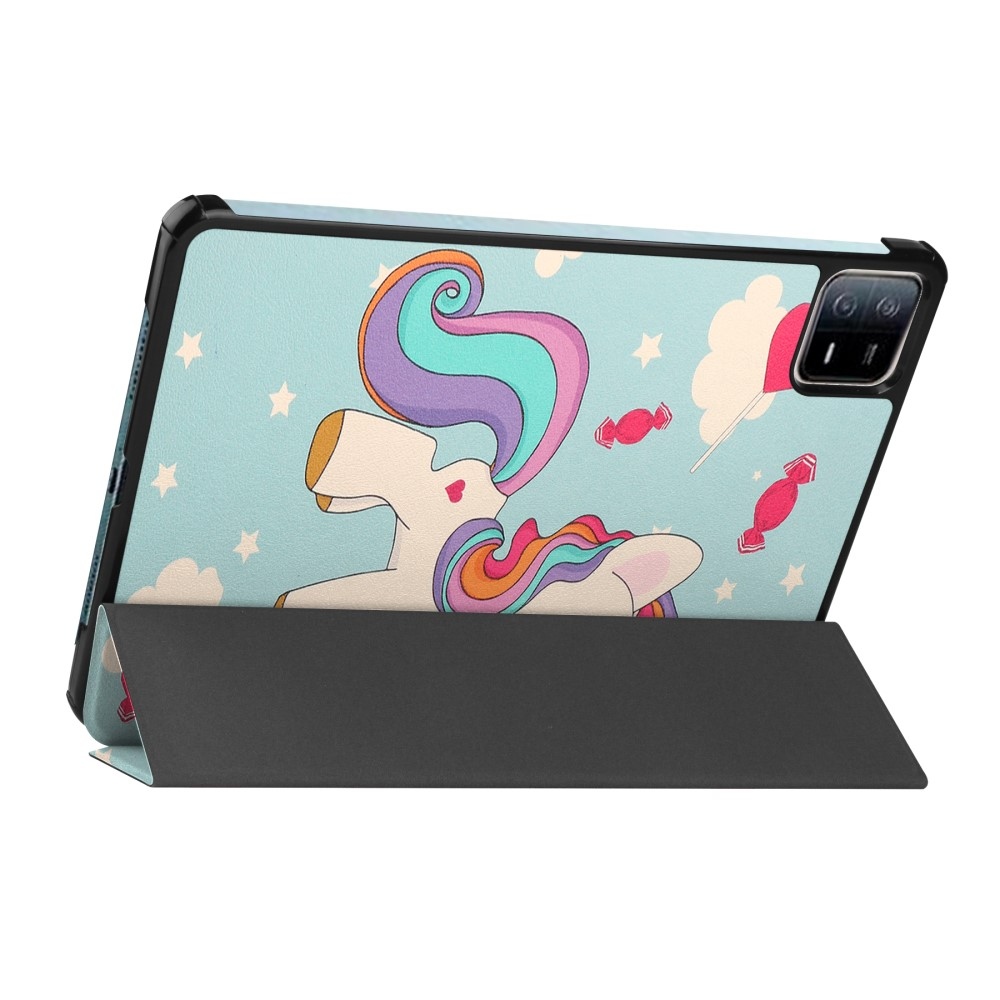 Print chytré zavírací pouzdro na Xiaomi Pad 6 - jednorožec