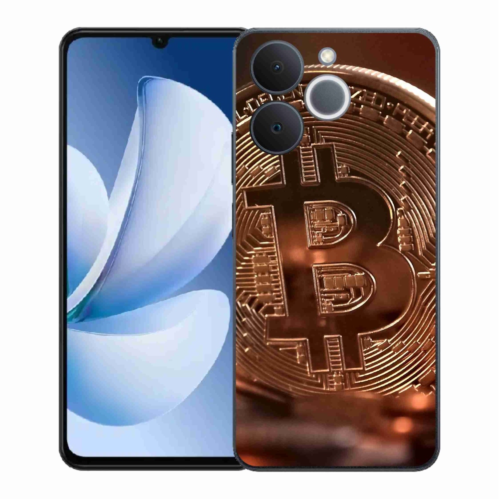 Gelový kryt mmCase na Realme Note 70T - bitcoin