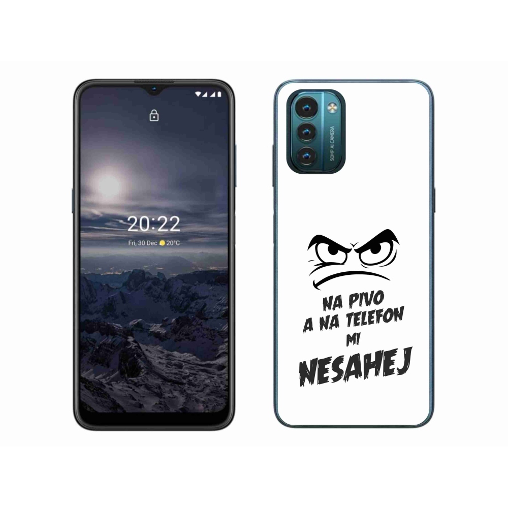 Gelový kryt mmCase na Nokia G11/G21 - pivní motiv 2 bílé pozadí