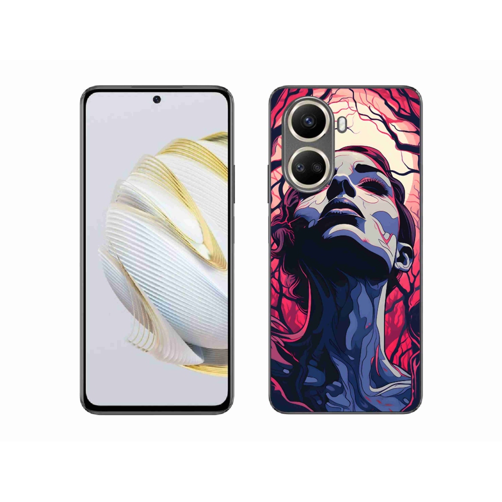 Gelový kryt mmCase na Huawei Nova 10 SE - abstraktní obličej