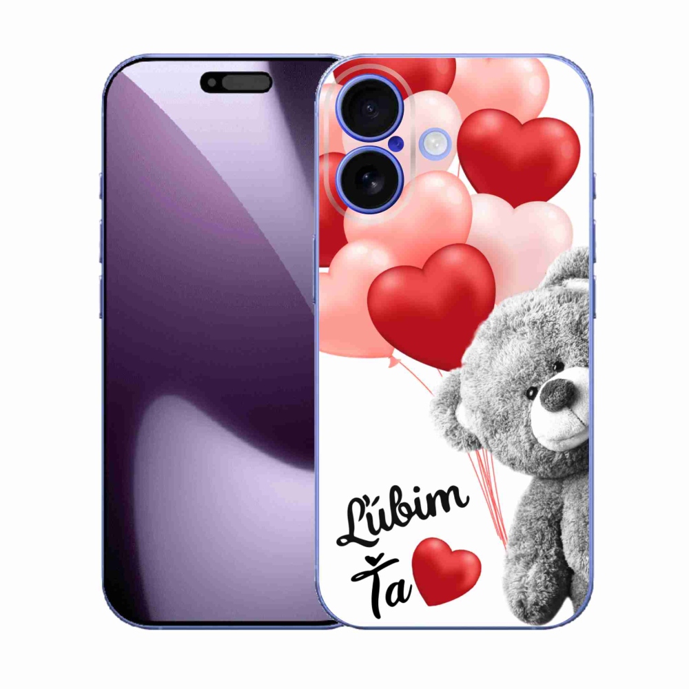 Gelový kryt mmCase na iPhone 17 - ľúbim ťa sk
