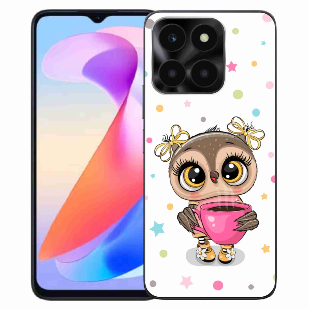 Gelový kryt mmCase na Honor X6a - kreslená sovička