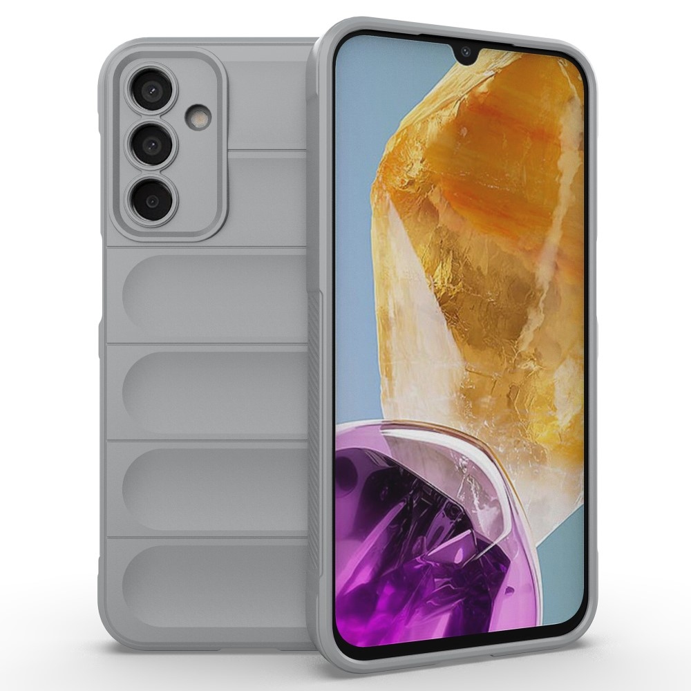 Rugg odolný gelový obal na Samsung Galaxy M15 5G - světlešedý