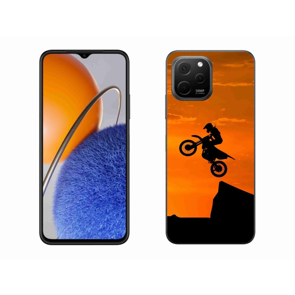 Gelový kryt mmCase na Huawei Nova Y61 - motocross