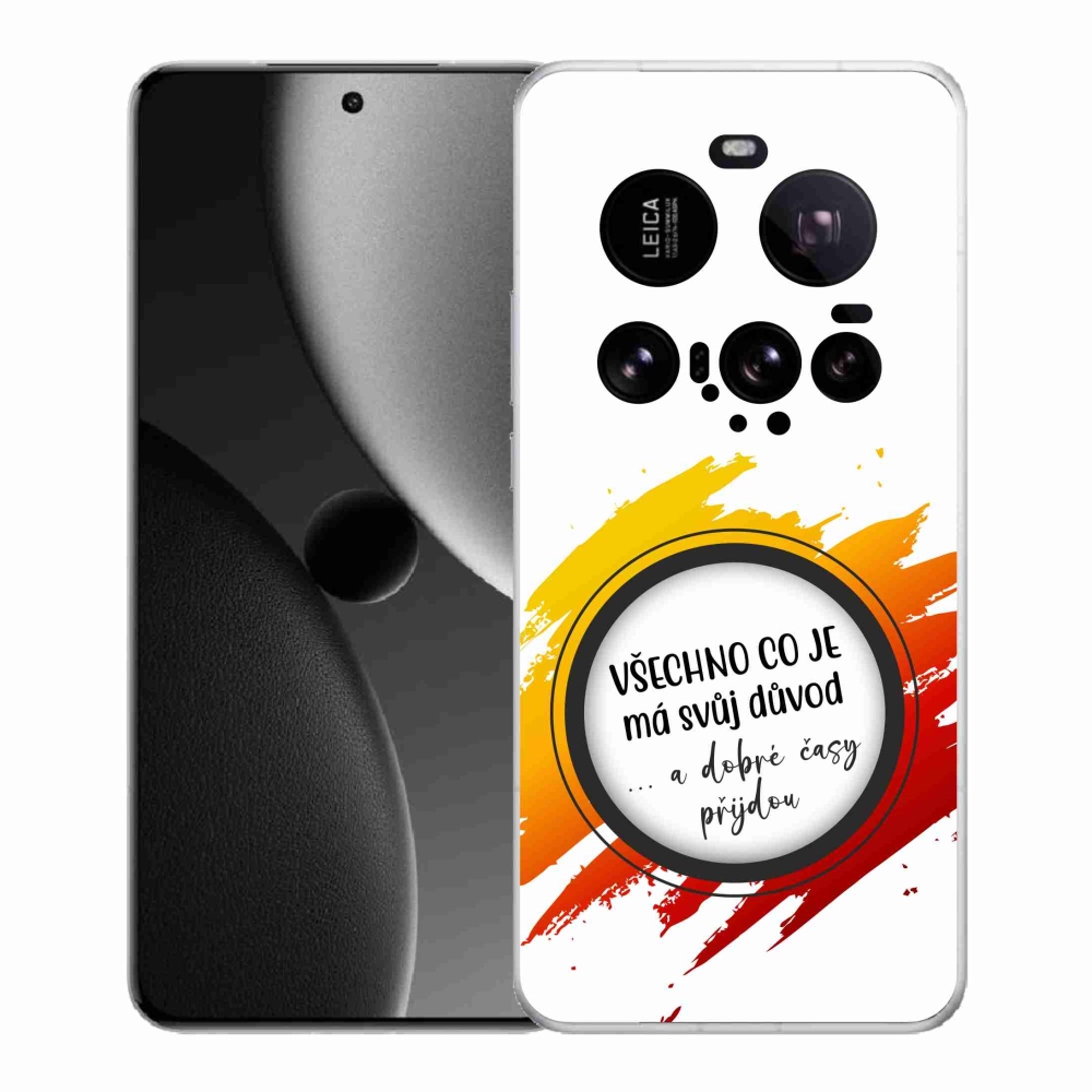 Gelový kryt mmCase na Xiaomi 15 Ultra - citát 3 bílé pozadí