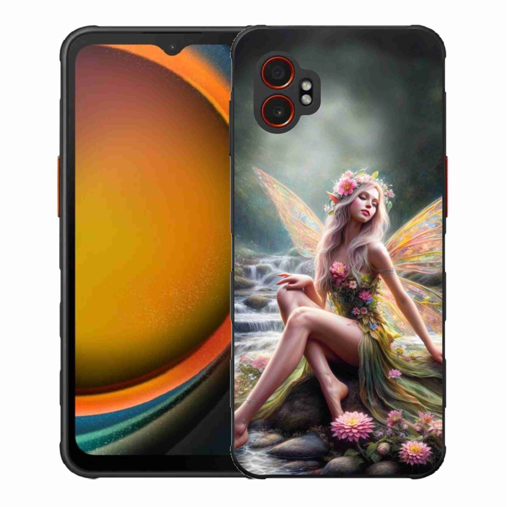 Gelový kryt mmCase na Samsung Galaxy Xcover 7 Pro - motýlí žena 1