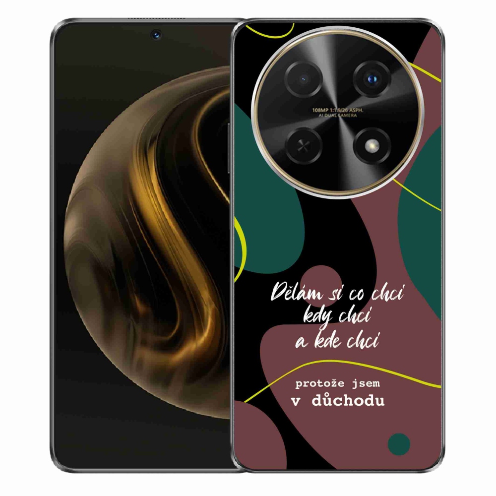 Gelový kryt mmCase na Huawei Nova 12i - vtipný text 10 černé pozadí
