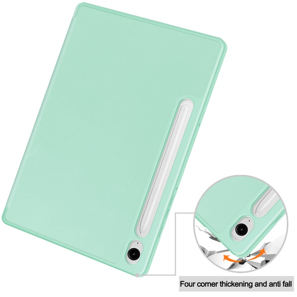 Case chytré zavírací pouzdro na Samsung Galaxy Tab S9 FE/Tab S10 FE - světlezelené